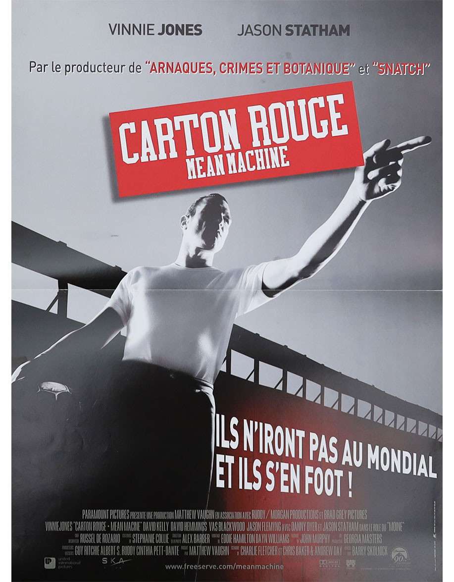 Carton rouge, mean machine - 40x53 cm - pliée