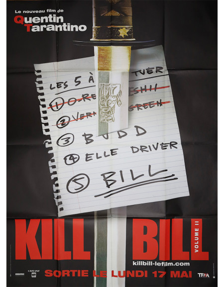 Kill Bill Vol. 2 — affiche originale française 120x160 cm...