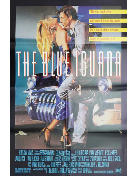 The Blue Iguana - 69x104 cm - pliée