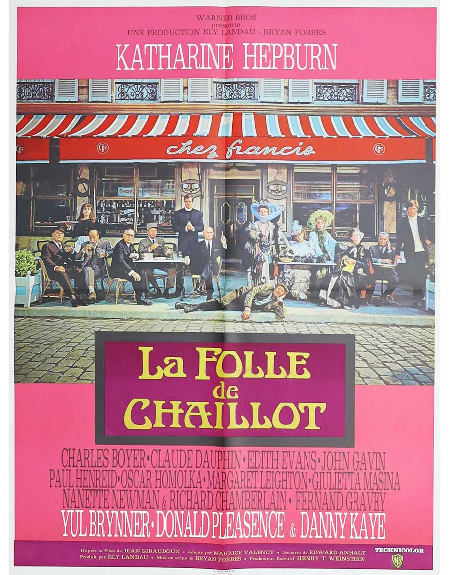 La folle de Chaillot - 60x80 cm - pliée