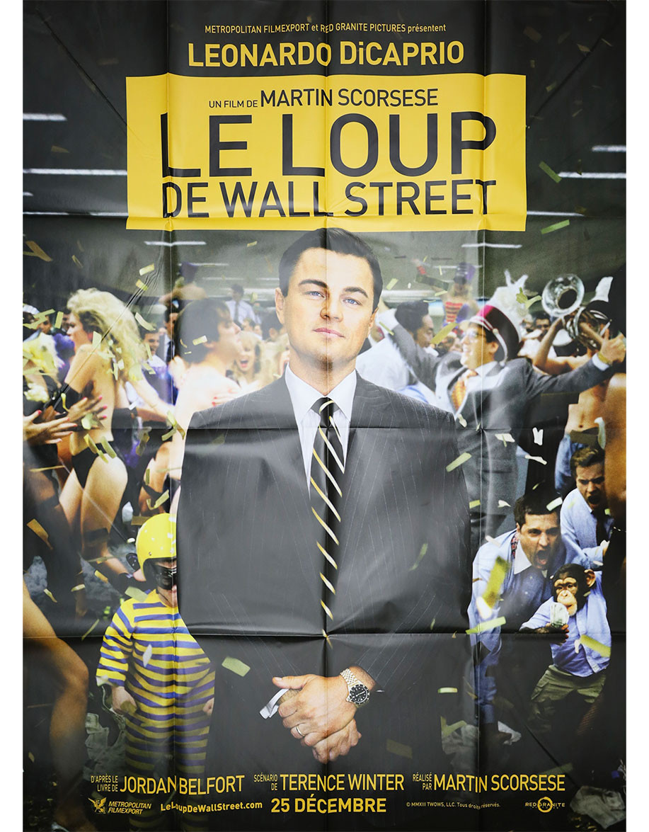 Le Loup de Wall Street — affiche originale...