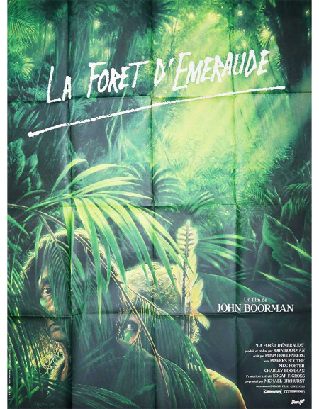 La forêt d'émeraude - 120x160 cm - pliée