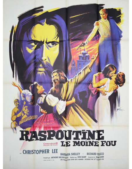 Raspoutine, le moine fou - 120x160 cm - pliée