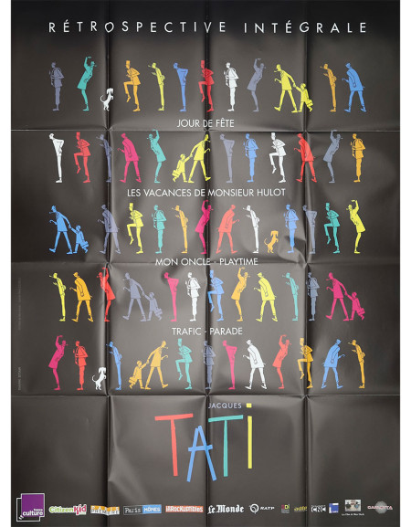 Retrospective Jacques Tati - 120x160 cm - pliée