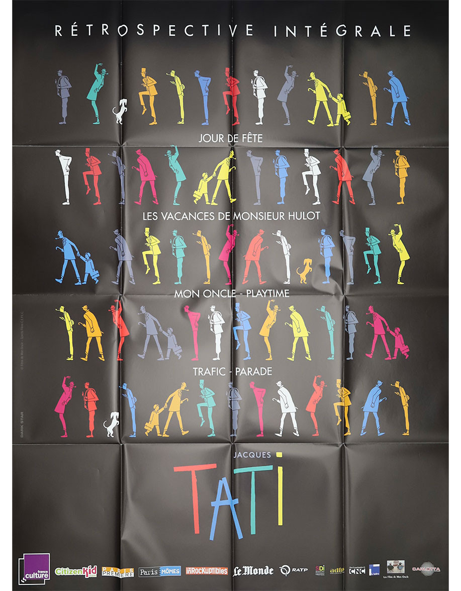 Retrospective Jacques Tati - 120x160 cm - pliée