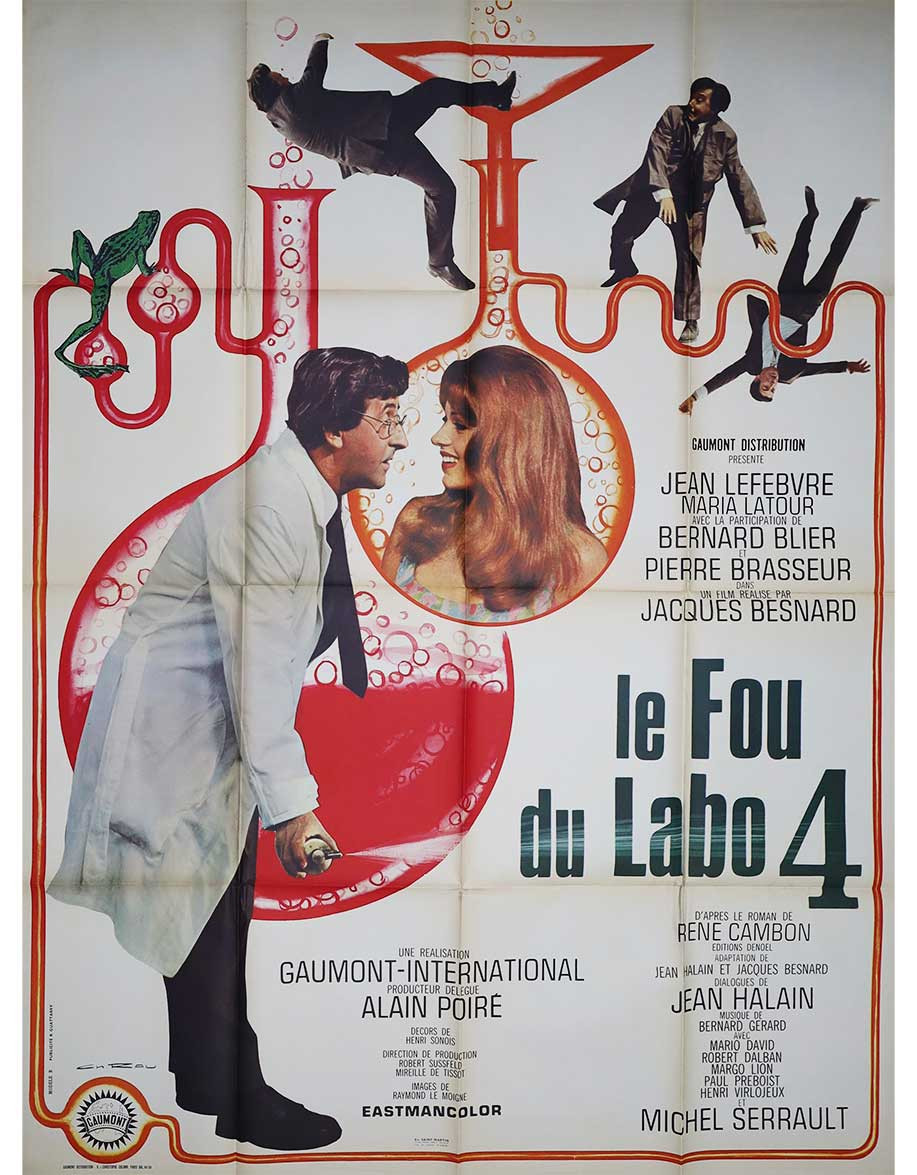 Le Fou du labo 4 — affiche originale française...