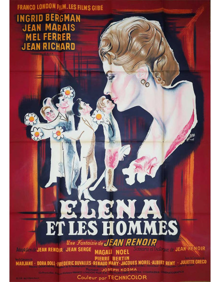 Elena et les Hommes — affiche originale française 120×160...