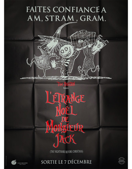 L'étrange Noël de Monsieur Jack - 120x160 cm - pliée