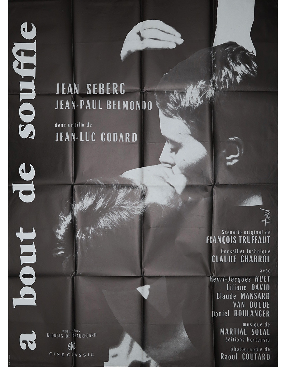 bout de souffle — affiche originale française...