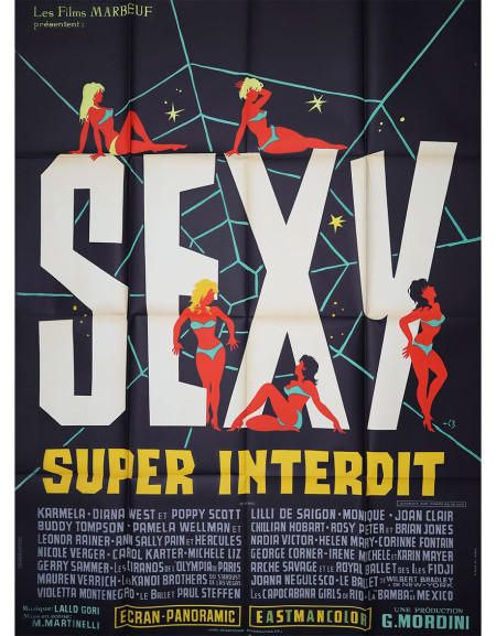 Sexy super interdit — affiche originale française 120x160...