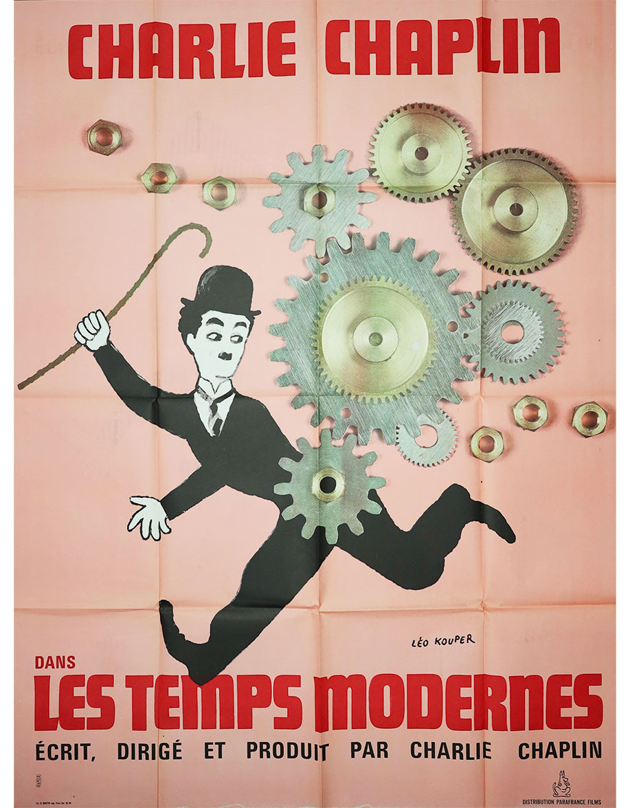 Les temps modernes - 120x160 cm - pliée