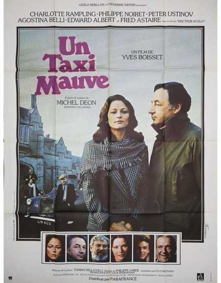 Un taxi mauve - 120x160 cm - pliée