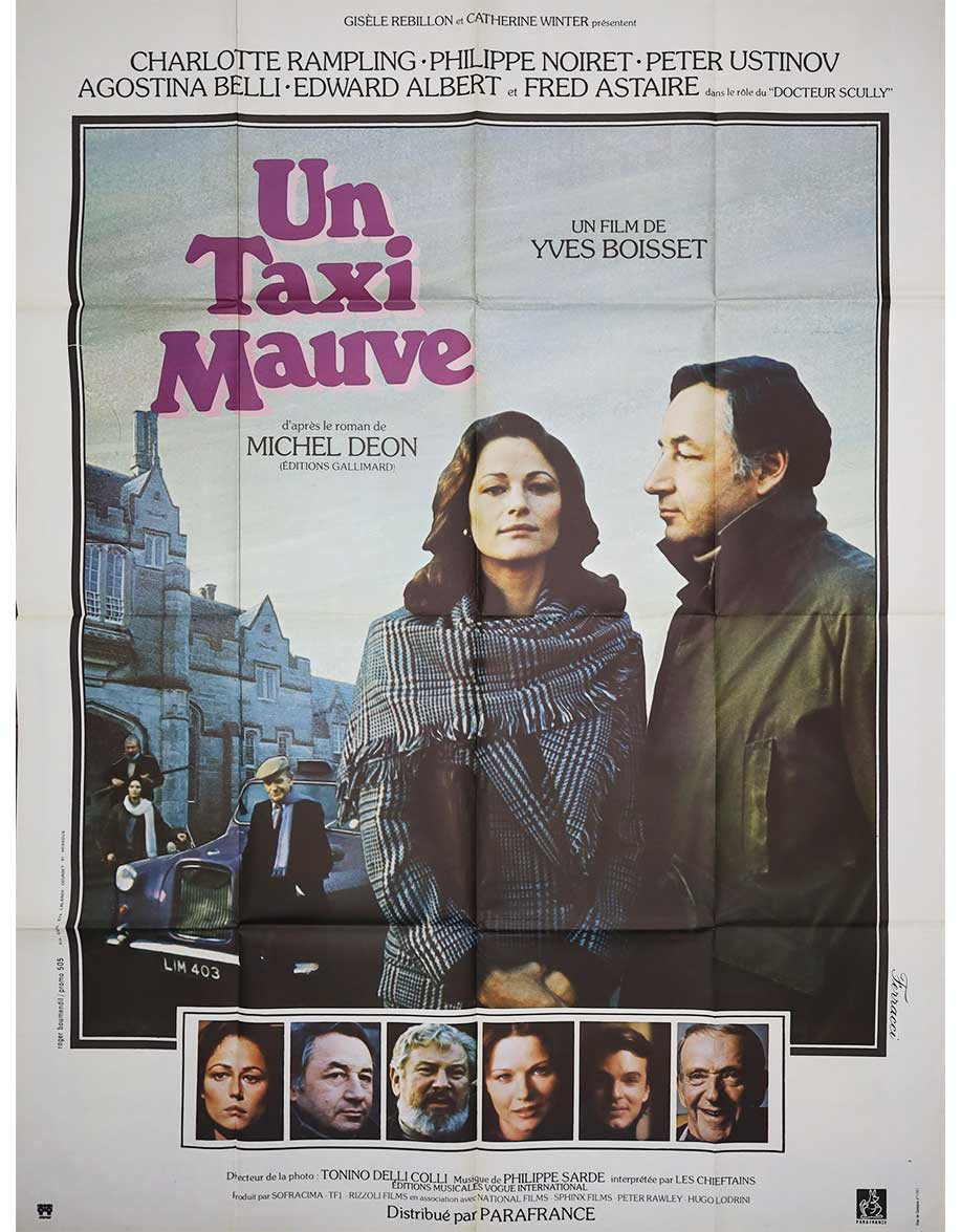 Un taxi mauve - 120x160 cm - pliée