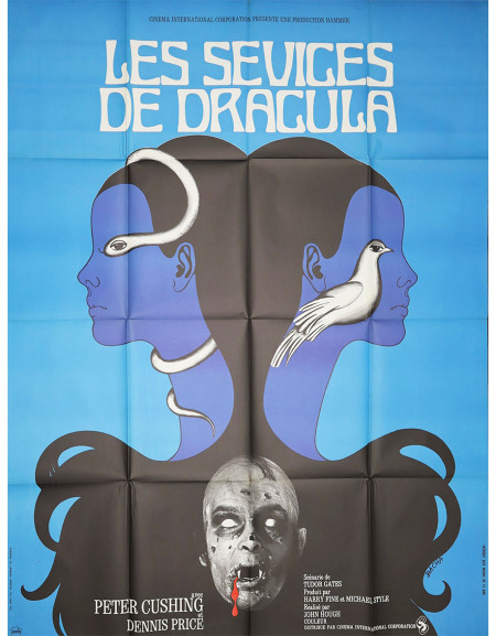 Les sévices de Dracula - 120x160 cm - pliée