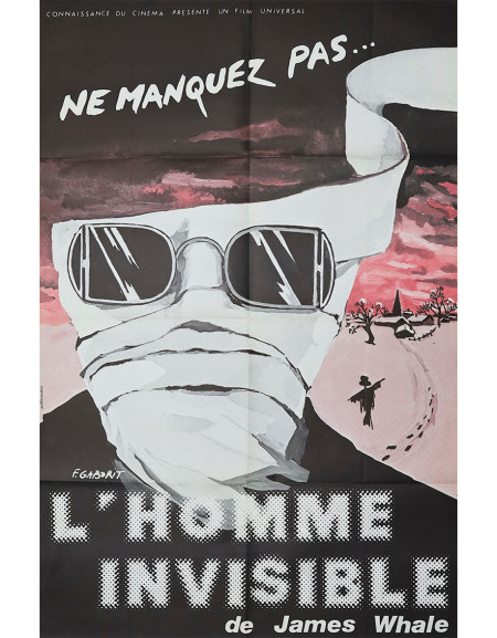 L'Homme invisible — affiche originale française 80x120 cm...