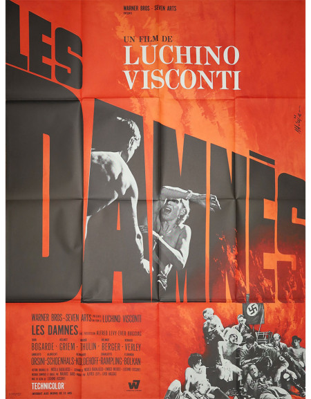 Les Damnés - 120x160 cm - pliée