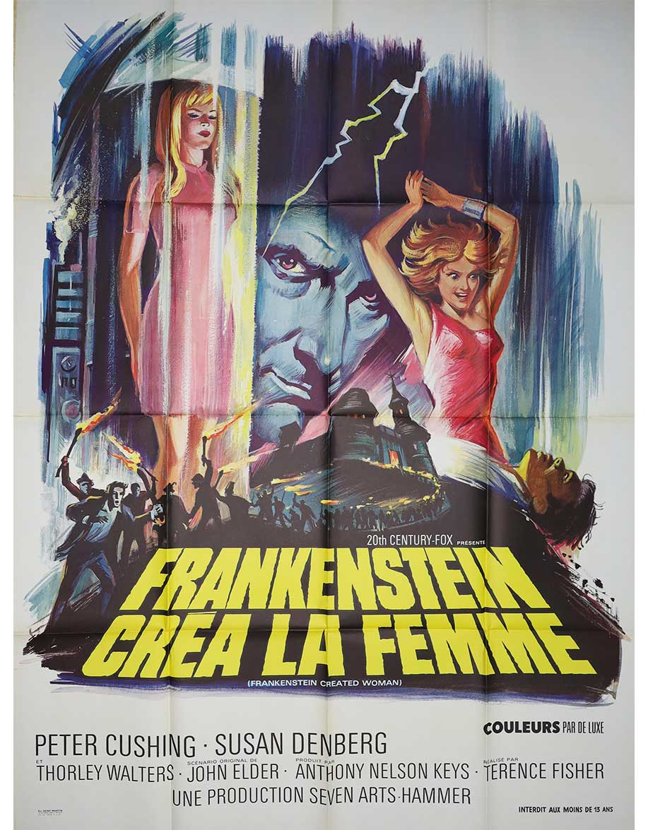 Frankenstein créa la femme - 120x160 cm - pliée