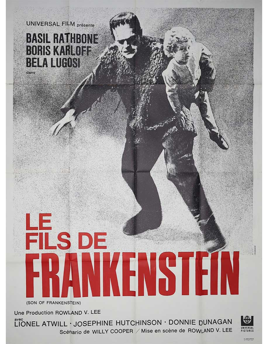 Le fils de Frankenstein - 120x160 cm - pliée