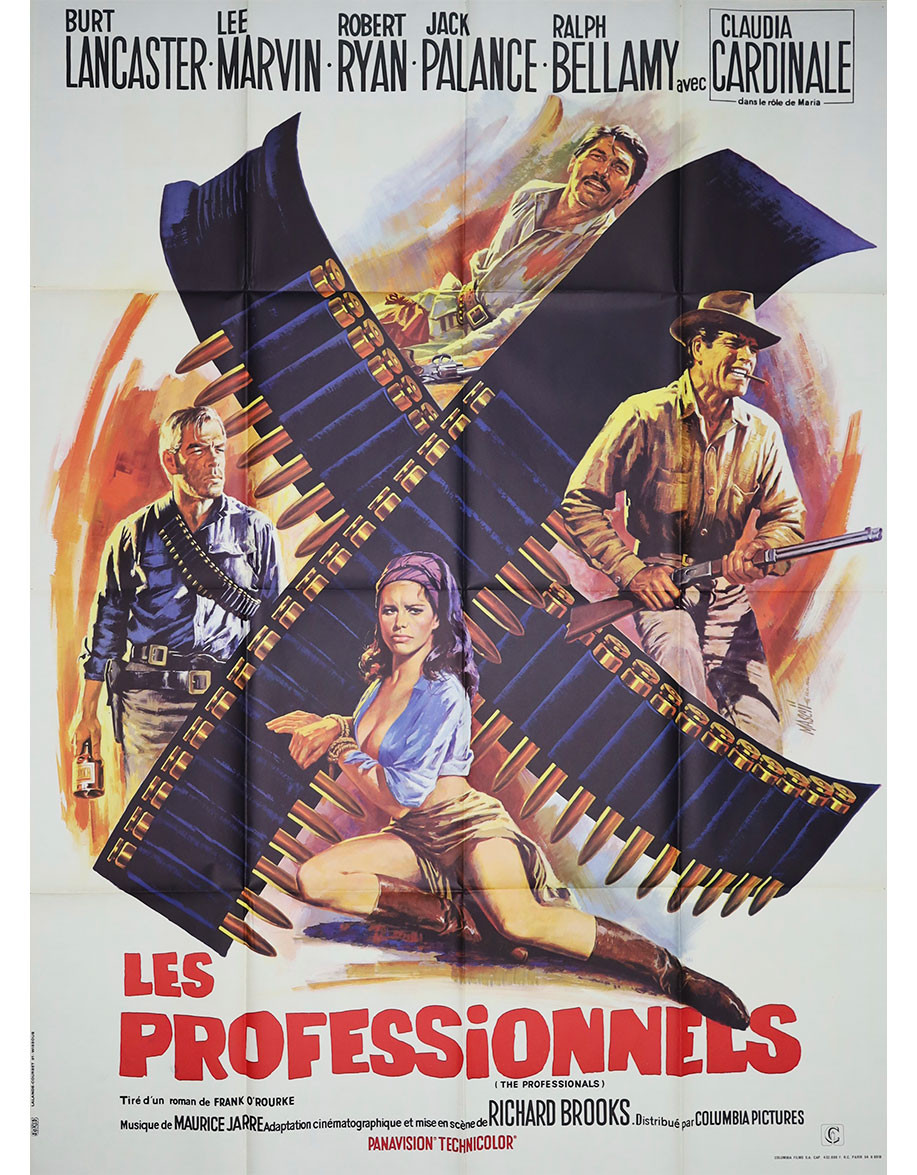 Les Professionnels — affiche originale...