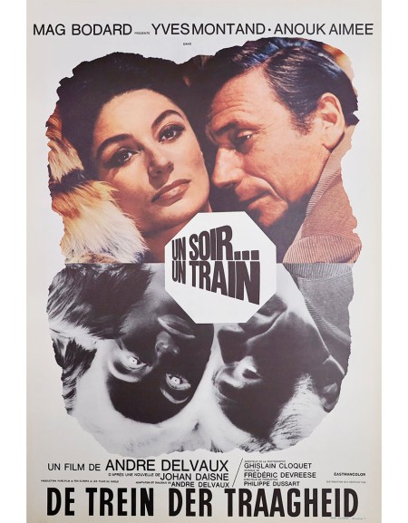 Un soir...un train - 35x55 cm - roulée