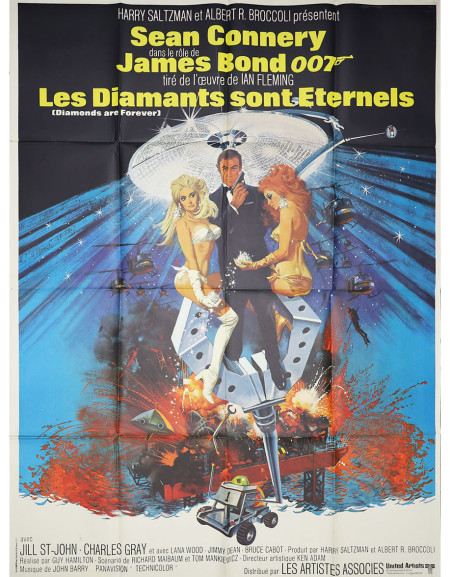 Les Diamants sont éternels — affiche originale française...