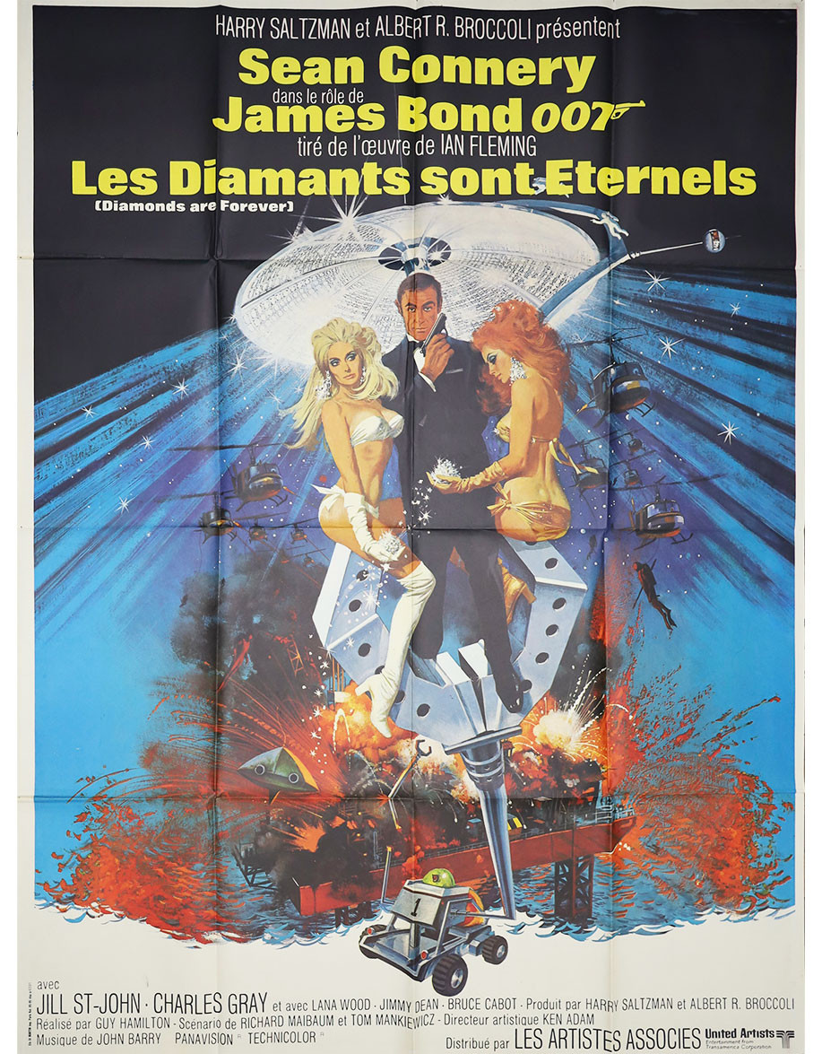 Les Diamants sont éternels — affiche originale...