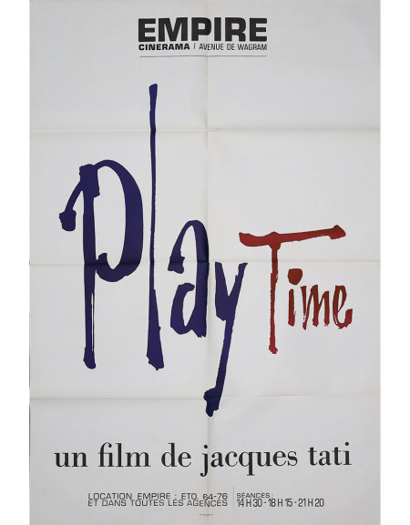 Playtime — affiche originale française 80×120 cm (1967) |...