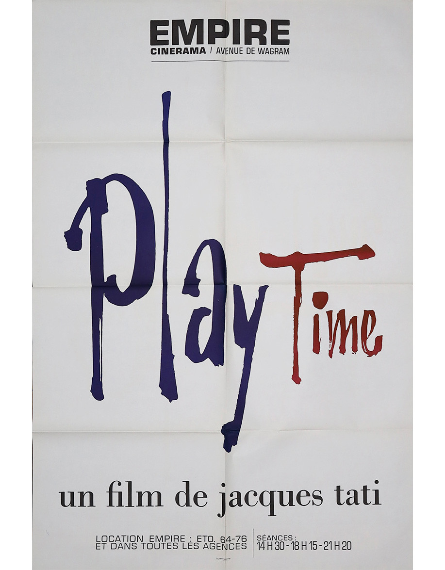 Playtime — affiche originale française 80×120...