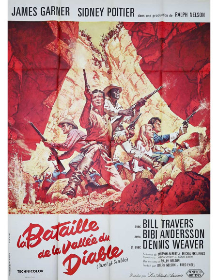 La bataille de la vallée du diable - 120x160 cm - pliée