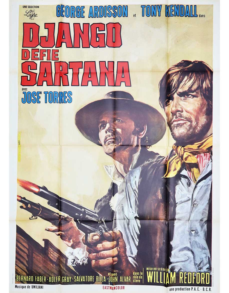 Django défie Sartana - 120x160 cm - pliée