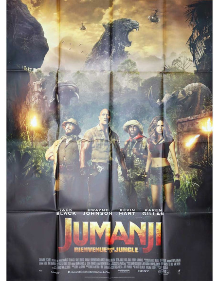 Jumanji : bienvenue dans la jungle - 120x160 cm - pliée