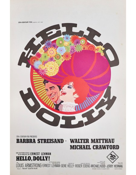 Hello, Dolly ! — affiche originale belge 35x55 cm (1969)...