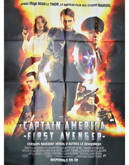 Captain America : first Avenger - 120x160 cm - pliée