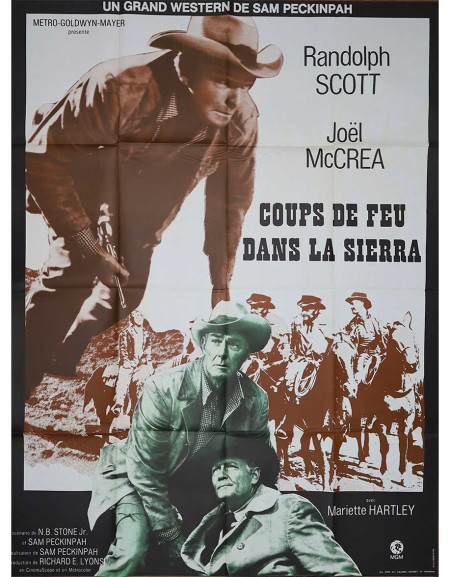 Coups de Feu dans la Sierra - 120x160 cm - pliée