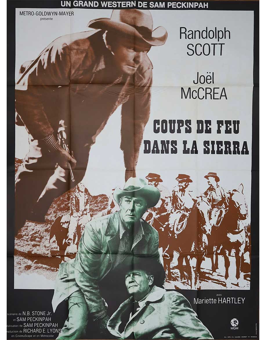 Coups de feu dans la Sierra — affiche originale...