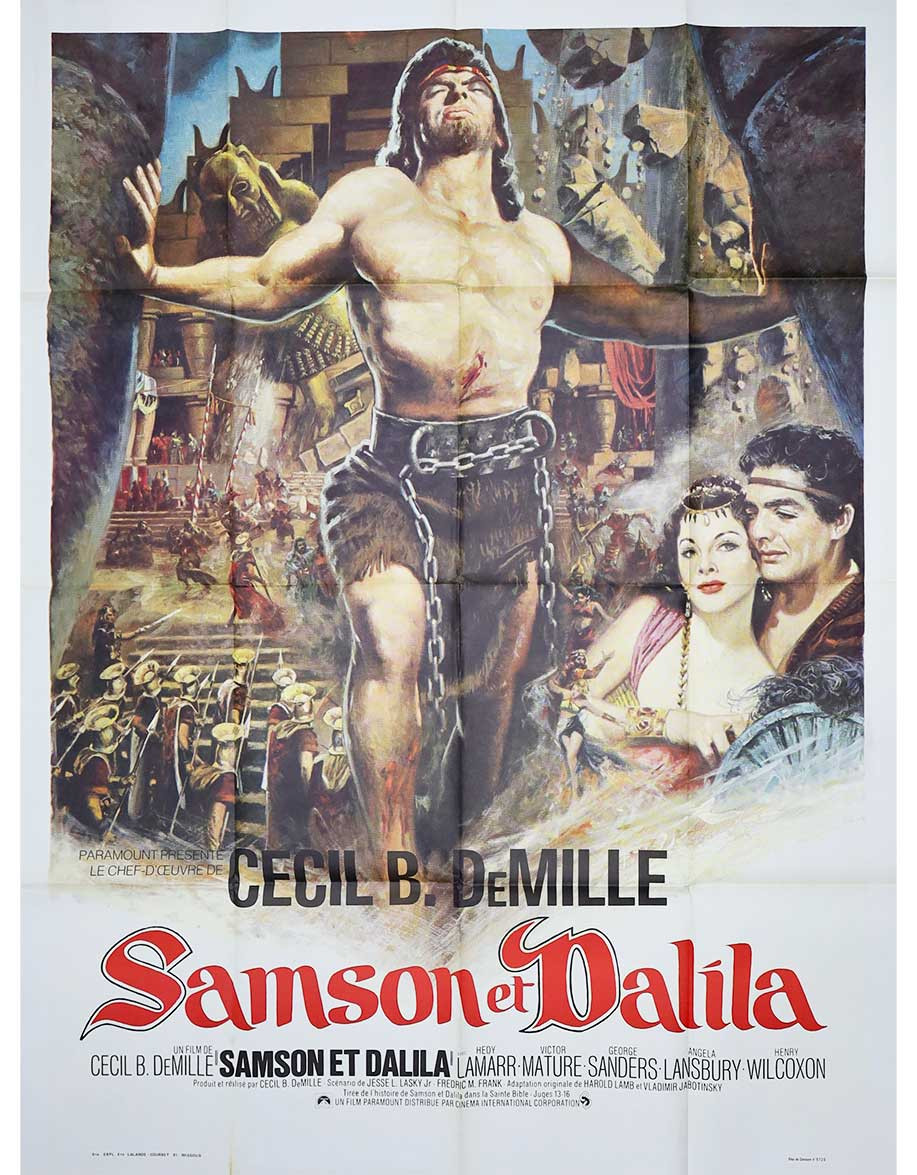 Samson et Dalila - 120x160 cm - pliée