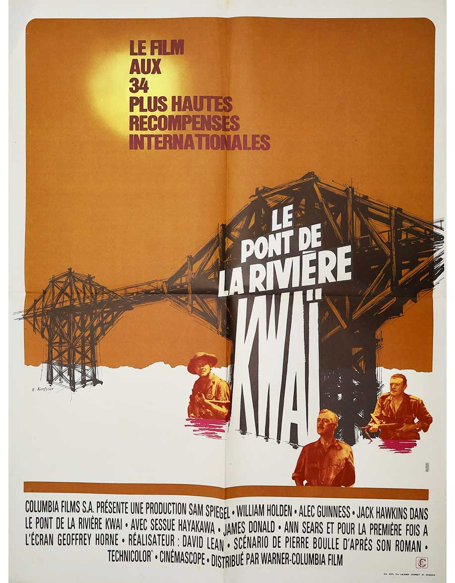 Le Pont de la rivière Kwai - 60x80 cm - pliée