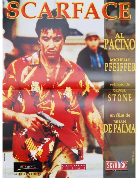 Scarface - 40x53 cm - pliée