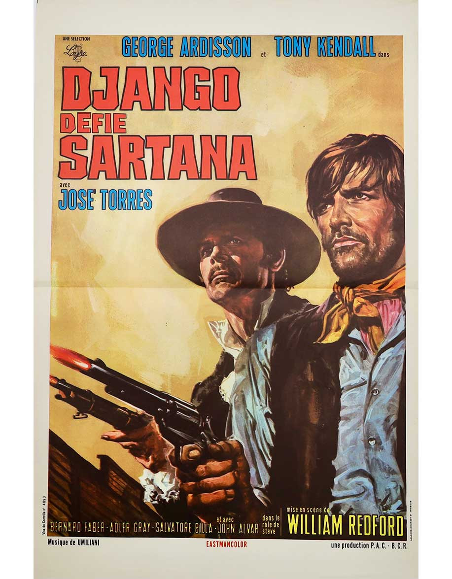 Django défie Sartana - 40x60 cm - pliée