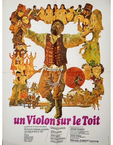 Un violon sur le toit - 120x160 cm - pliée