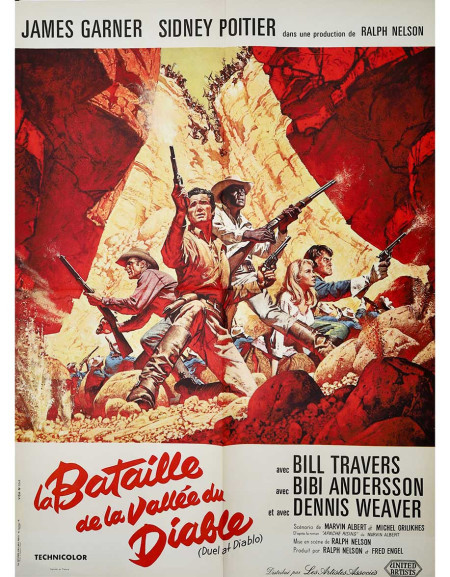 La Bataille de la vallée du diable — affiche originale...