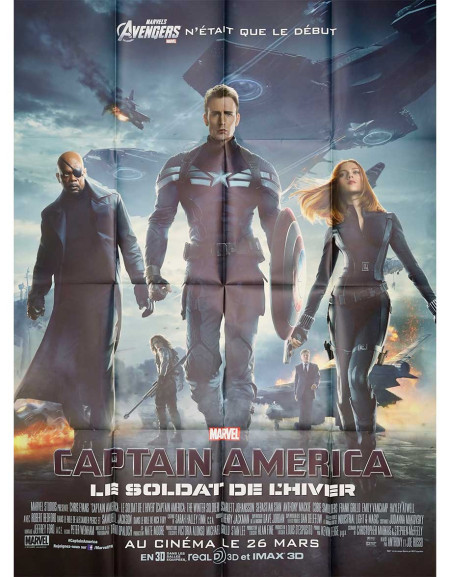 Captain America : Le soldat de l'hiver - 120x160 cm - pliée