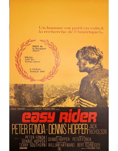 Easy Rider — affiche originale belge 35x55 cm (1969) |...