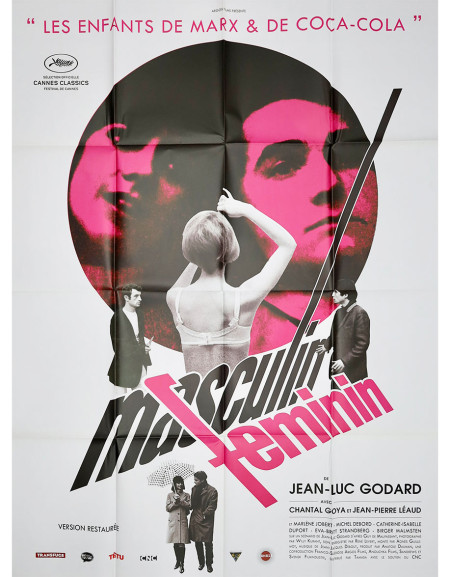 Masculin féminin — affiche originale France 120x160 cm...