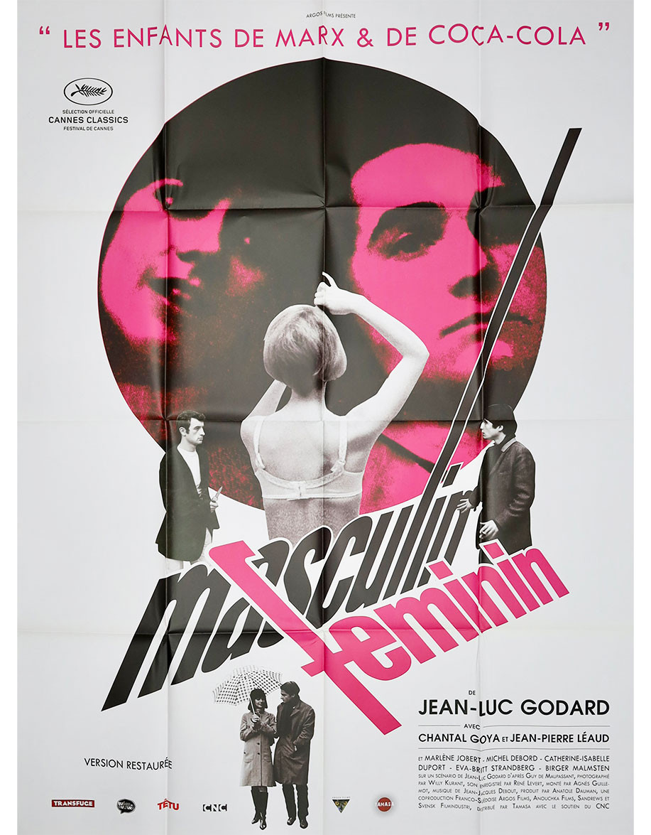 Masculin féminin — affiche originale France...