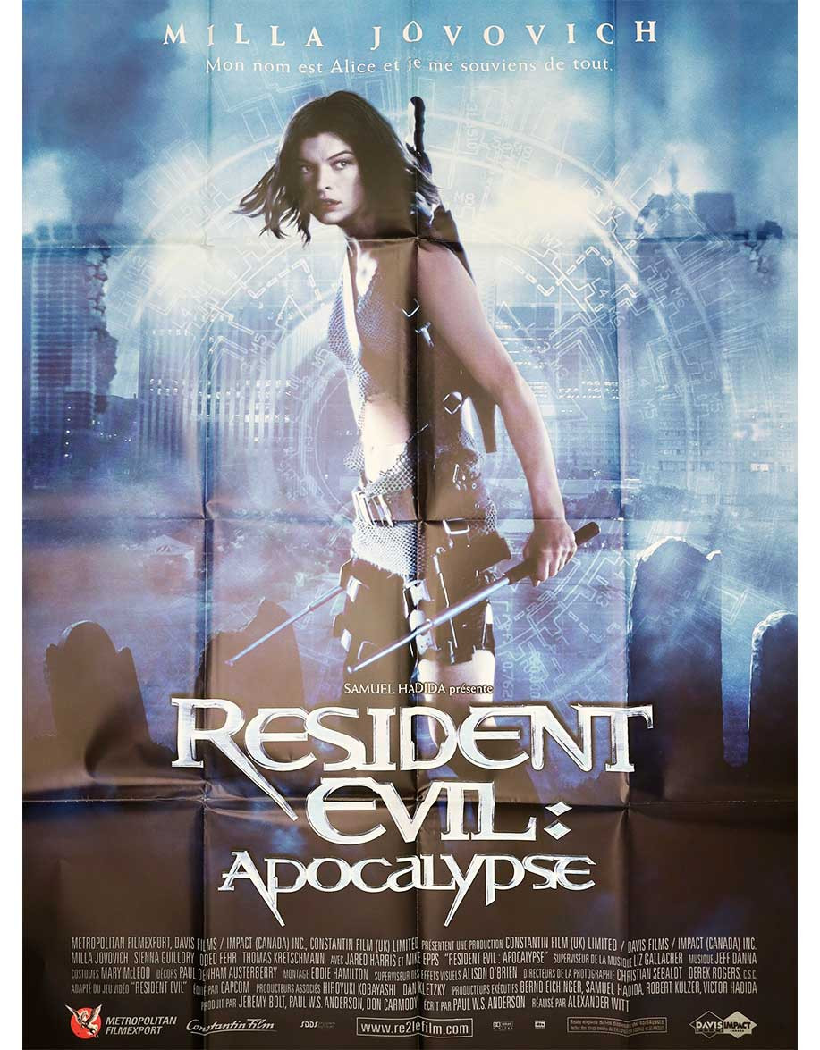 Résident evil : apocalypse - 120x160 cm - pliée