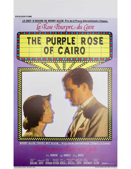 La rose pourpre du Caire - 35x55 cm - roulée