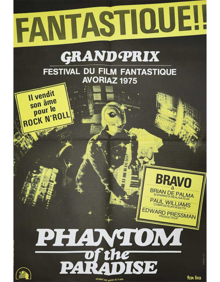 Phantom of the Paradise — affiche originale française...