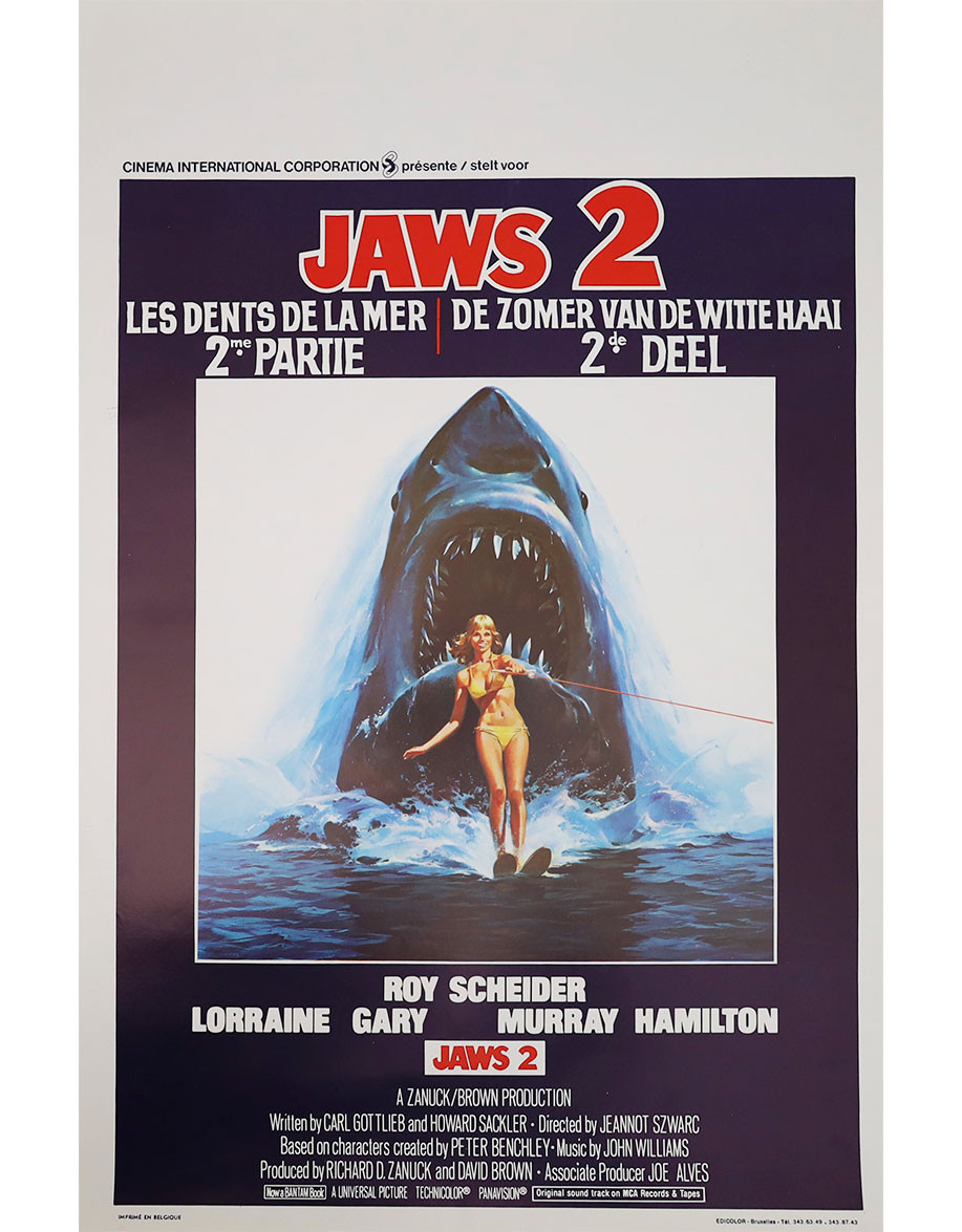 Les Dents de la mer 2 — affiche originale belge...