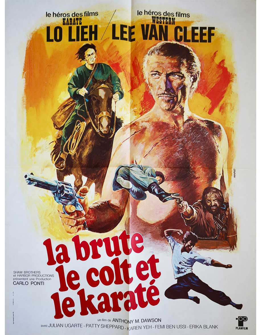 La brute, le colt et le karaté - 60x80 cm - pliée